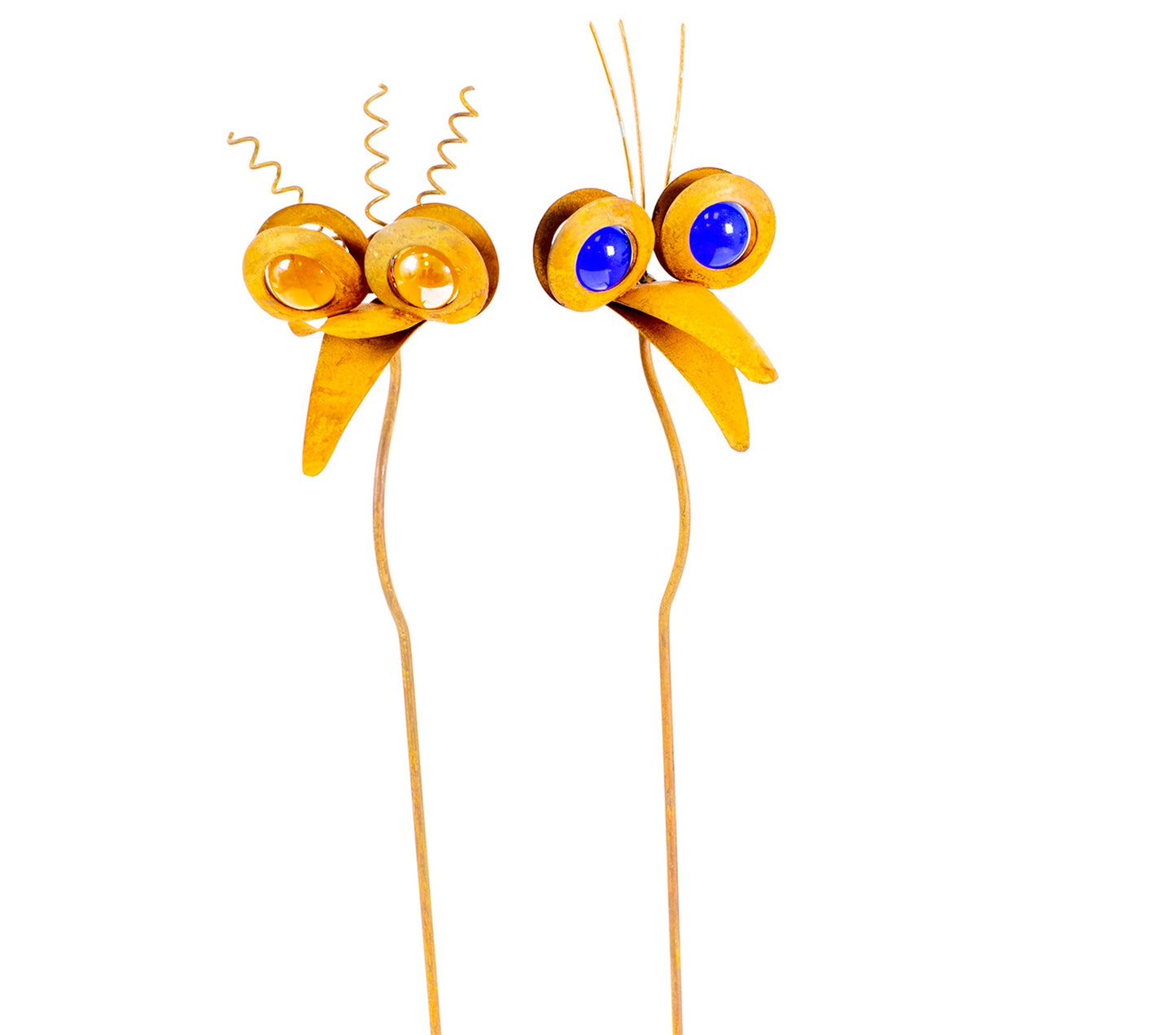 Garden Picks, METAL CRAY CRAY BIRDS (2) 3.7x2.8x13.8 IN