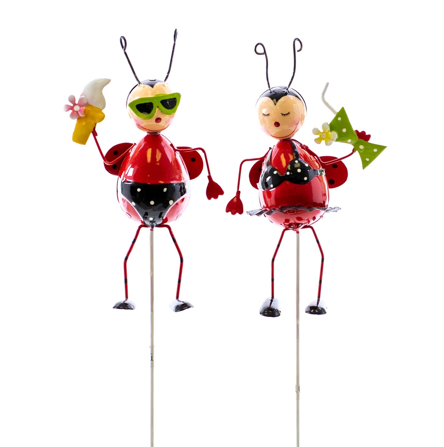 Garden Picks, LADYBUG PICK (2) 3.7x2.4x6.3 IN