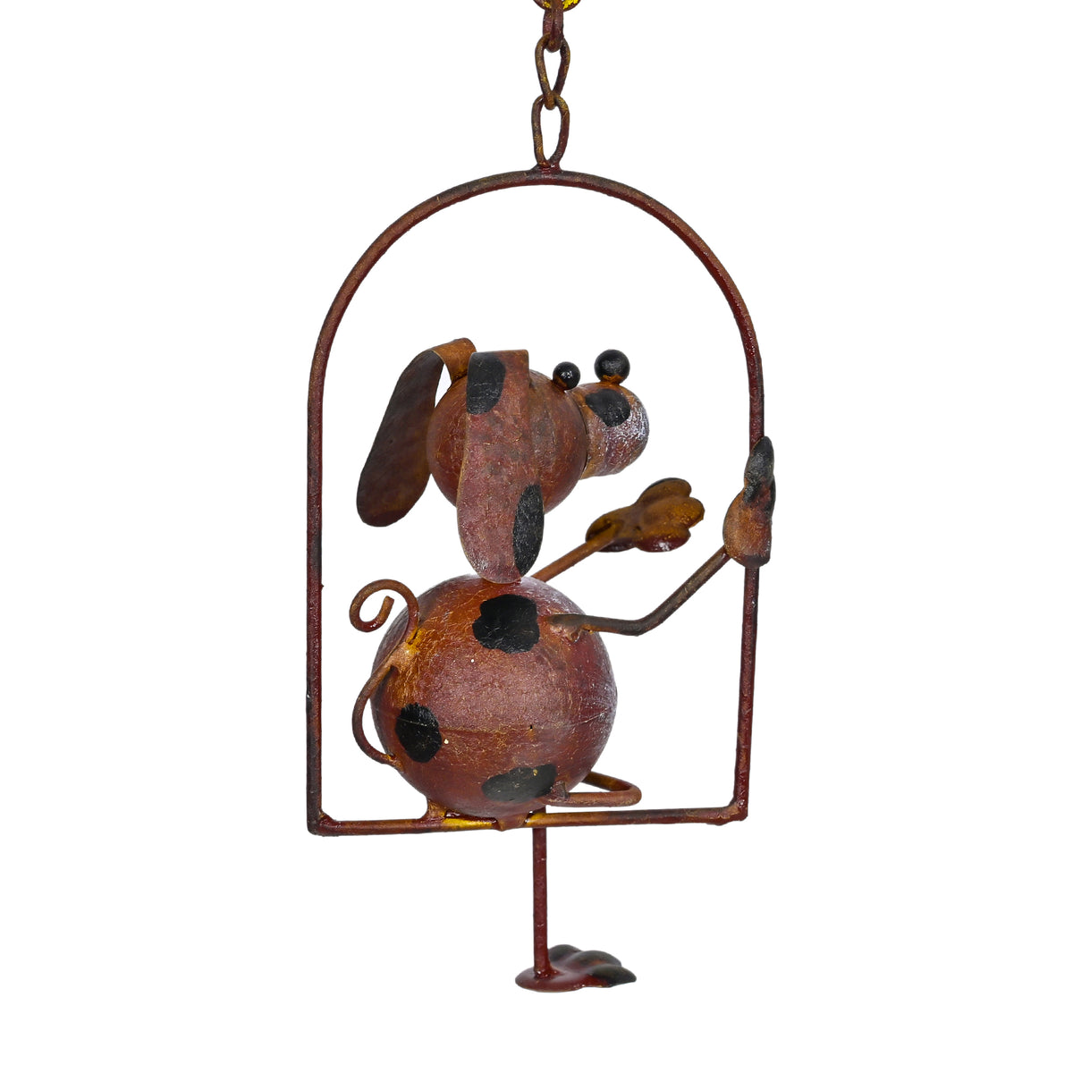 Garden Balancer Art, 3D Puppies Yard Sculpture 45 IN High