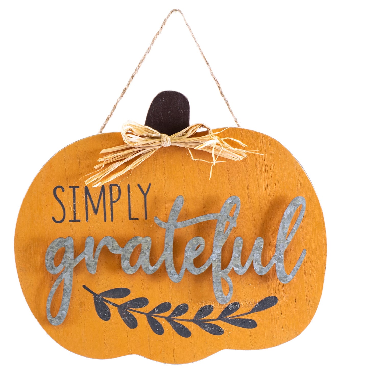 Fall Decor, WOOD PUMPKIN 10.2x0.6x11.8 IN