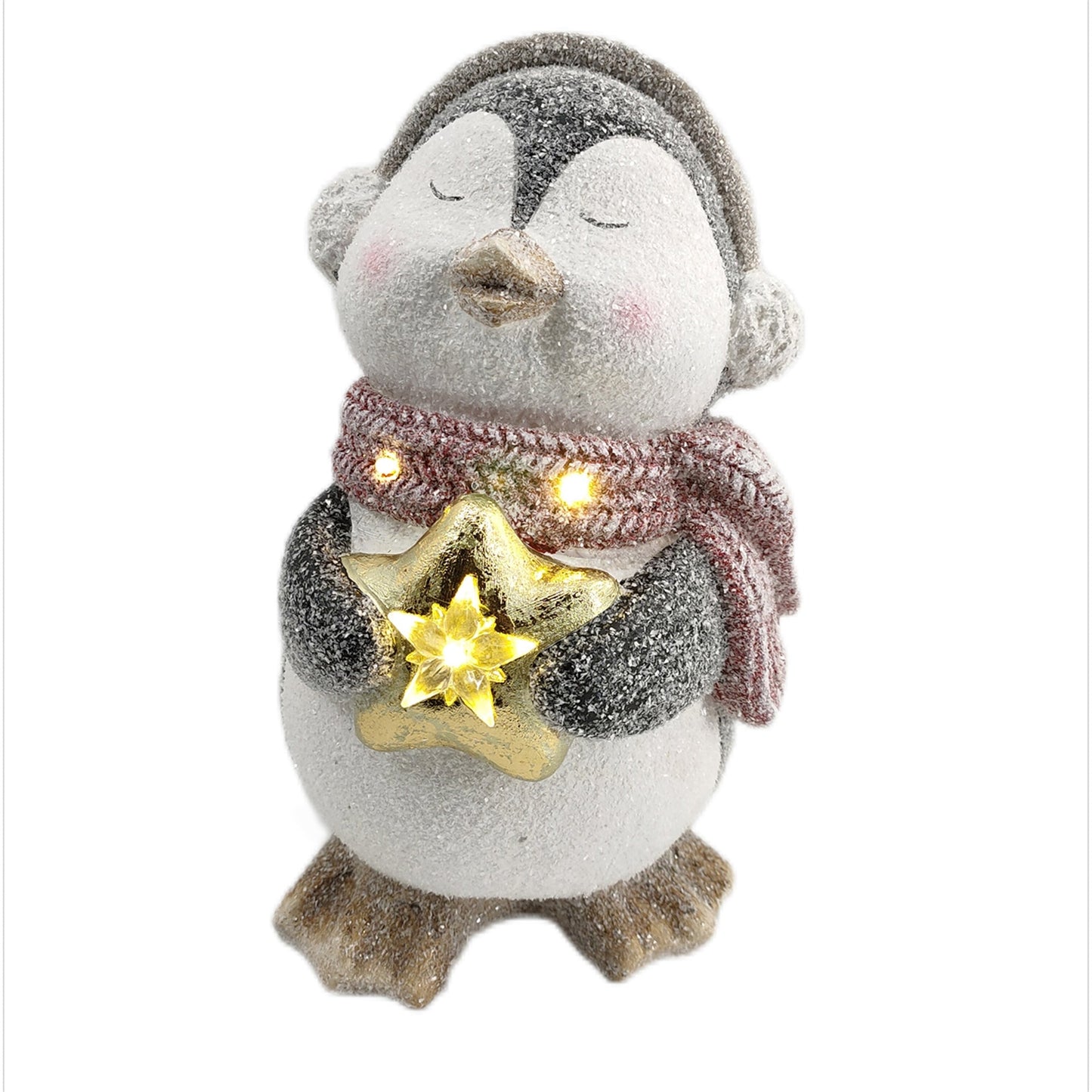 Christmas Home Decor, MANGANESE PAULY THE PENGUIN LIGHT 7.3x8.3x13.2 IN