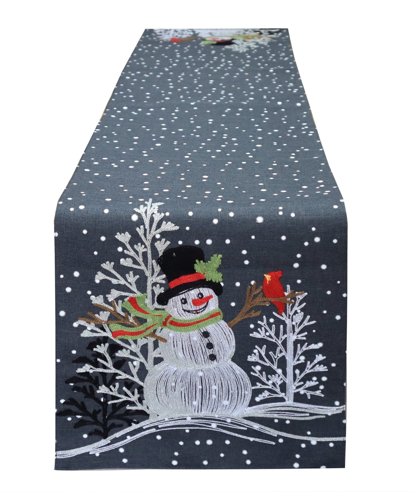 Christmas Home Decor, TABLE RUNNER SAMMY SNOWMAN 0.5x14.70x IN