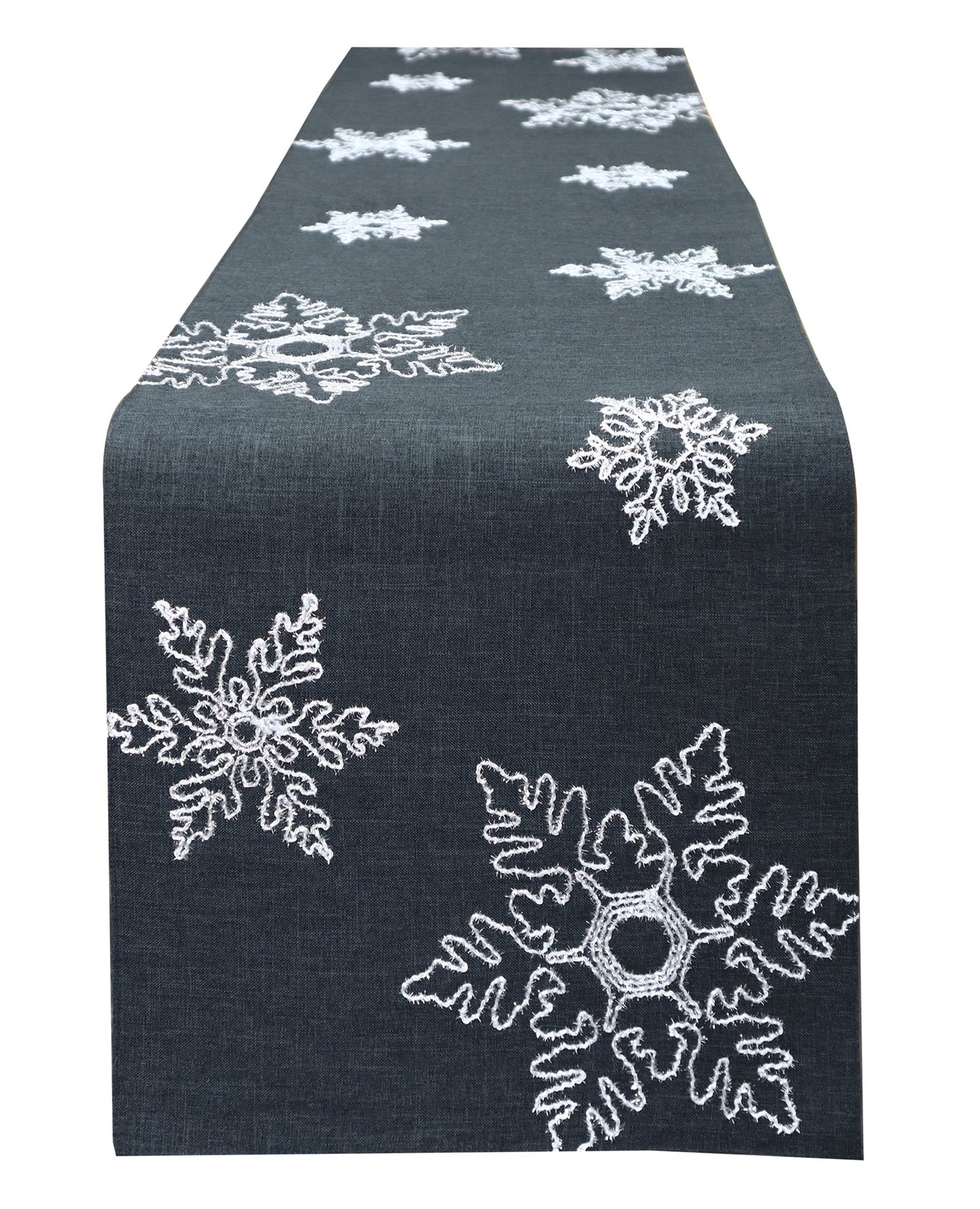 Christmas Home Decor, TABLE RUNNER SILLY SNOWFLAKES 0.5x14.70x IN