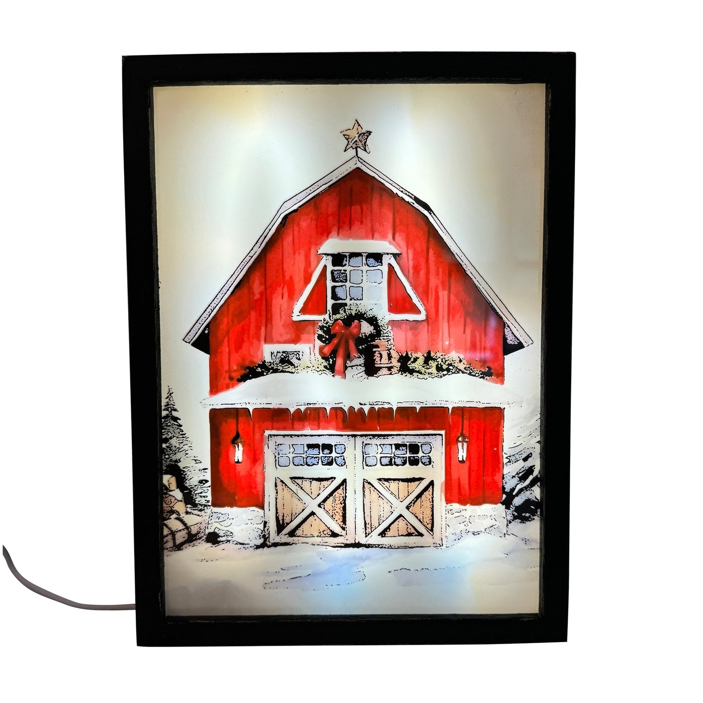 Christmas Home Decor, HOUSE LIGHT BOX 8IN HEIGHT