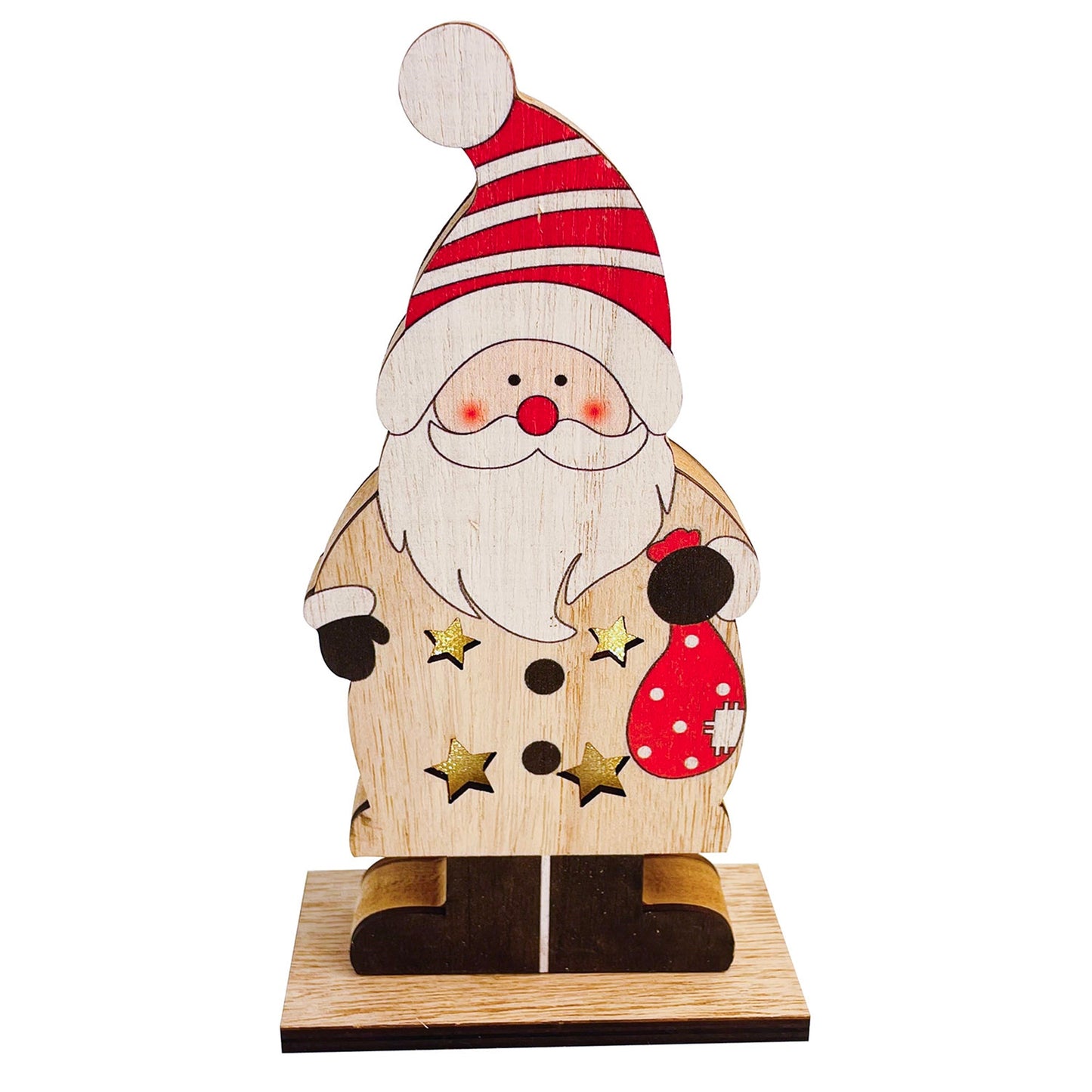 Christmas Home Decor, STANDING SANTA LIGHT 2x4x7.3 IN
