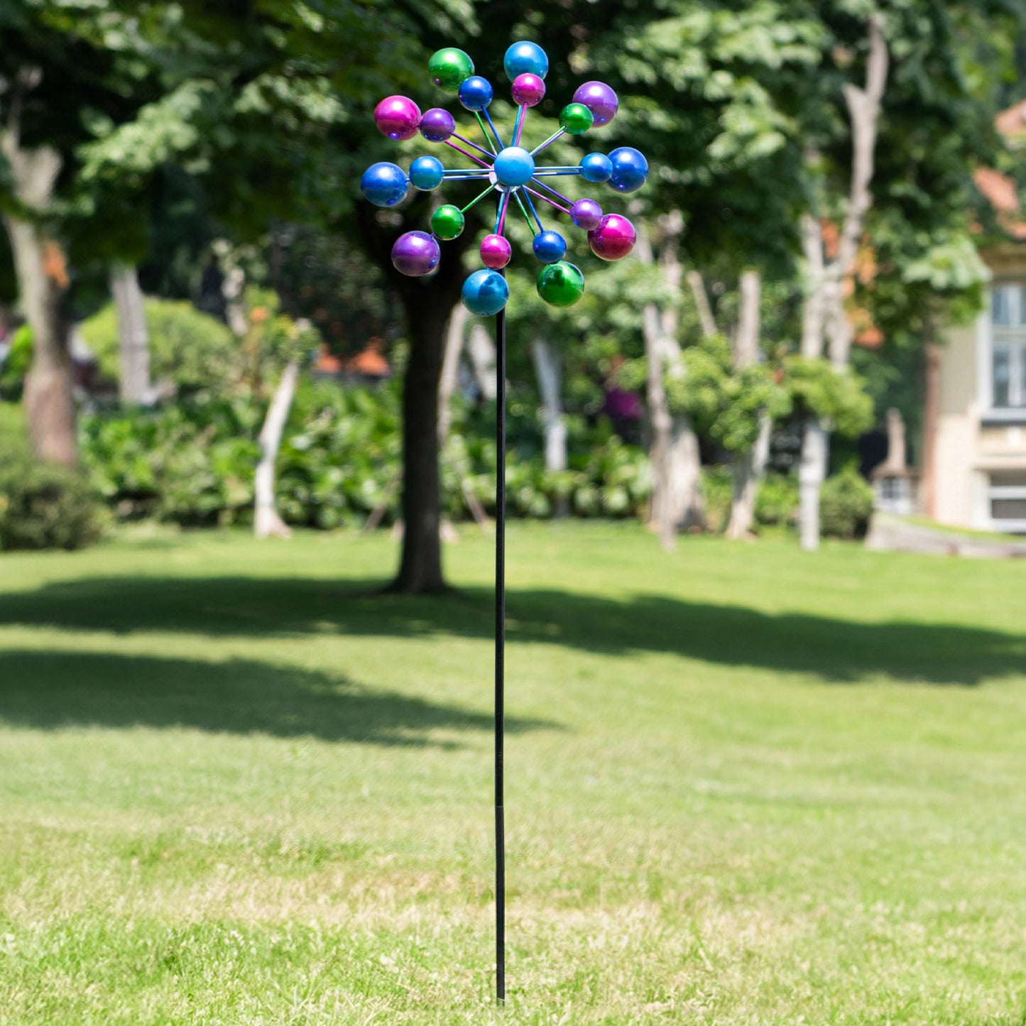 Large Metal Garden Wind Spinners, Magical Pinwheels for Outdoor Yard Decoration