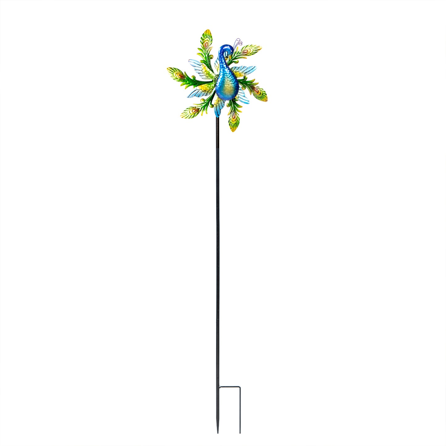 Metal Peacock Wind Spinners for Garden Yard, Outdoor Clearance Space Decoration Pinwheels Art