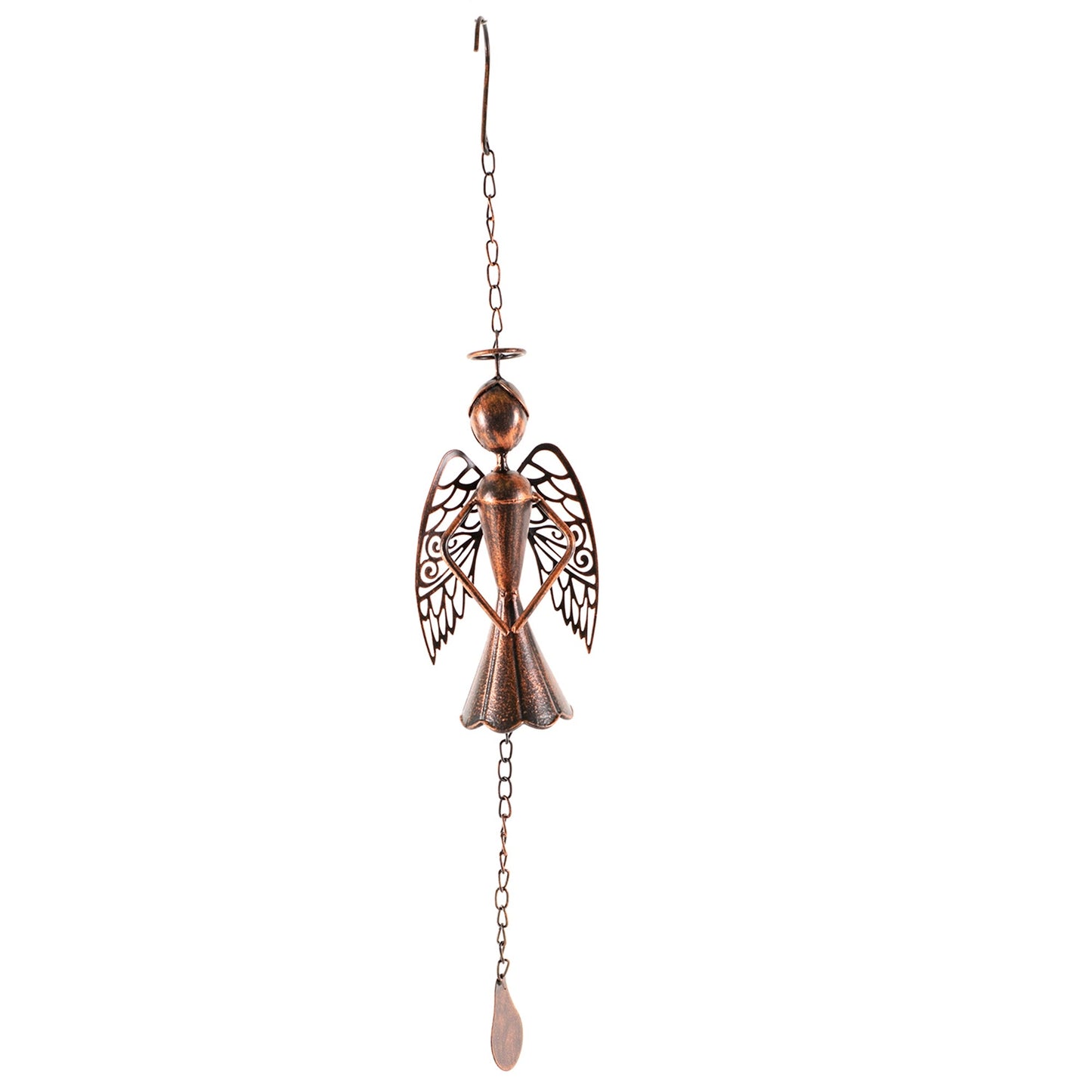BRONZE ANGELIC WINDCHIME 1.5x4.5x25 IN