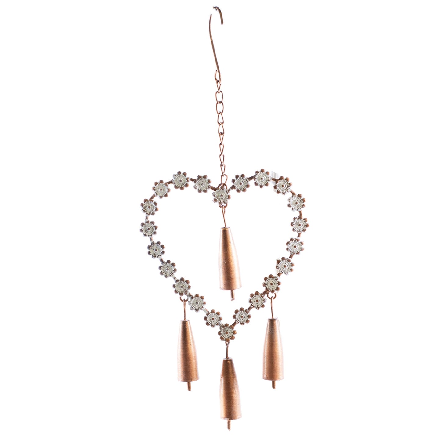 HEART WINDCHIME 1x7.25x18.25 IN