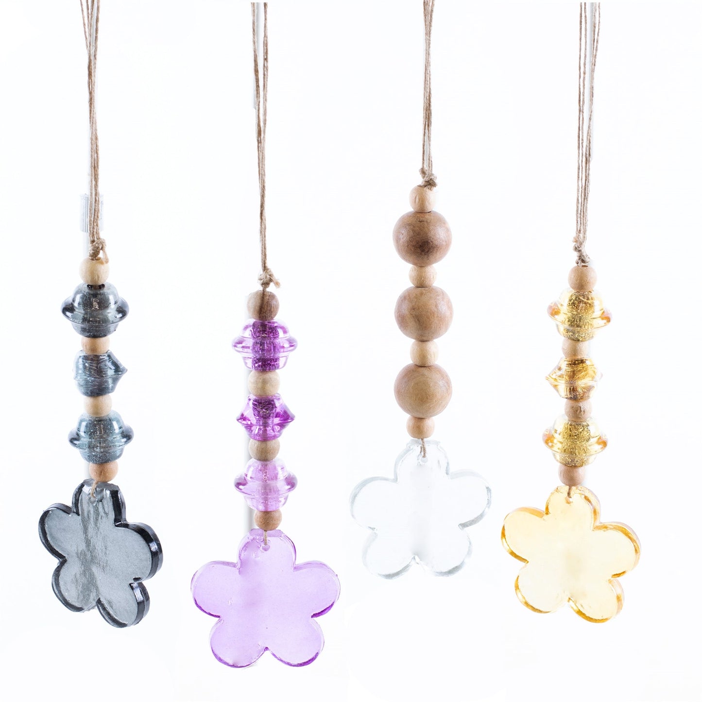 HANGING FLOWER SUN CATCHER (4) 0.5x3x37 IN