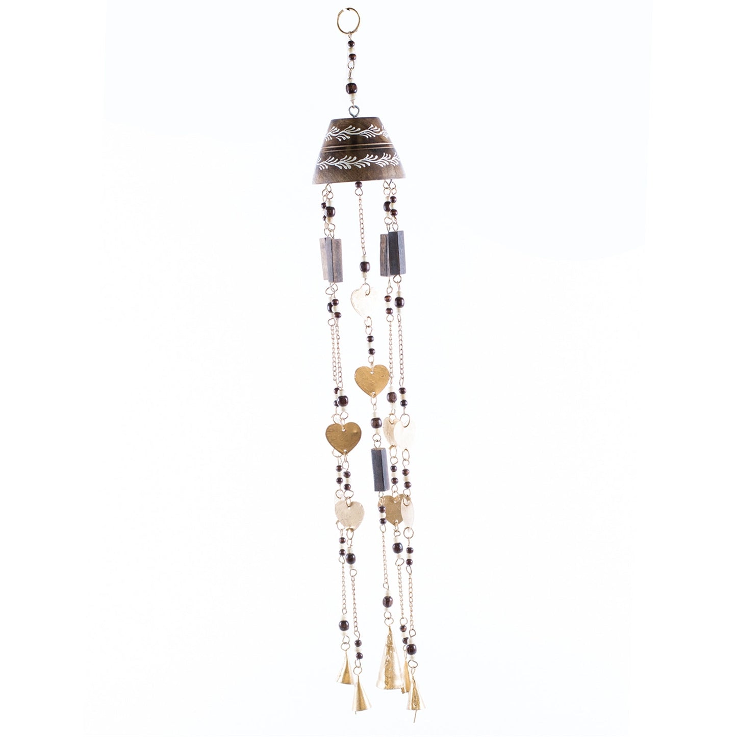 HEART WIND CHIME 4x4x30 IN