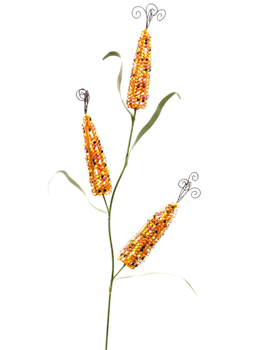 Fall Decor, TRIPLE EAR CORN STALKS 16x47 IN