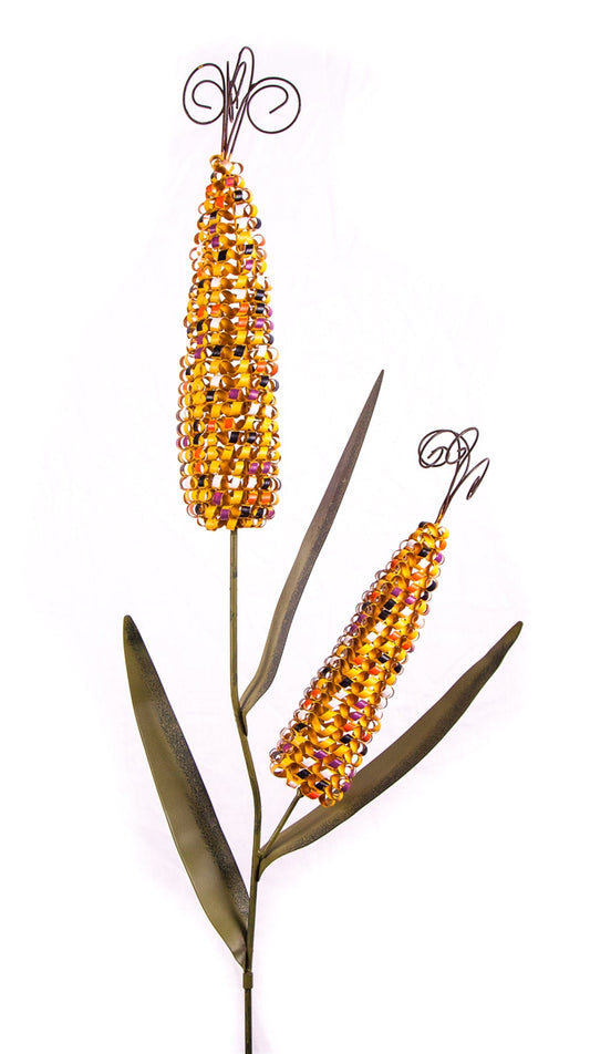 Fall Decor, DOUBLE EAR CORN STALKS 10.25x45 IN