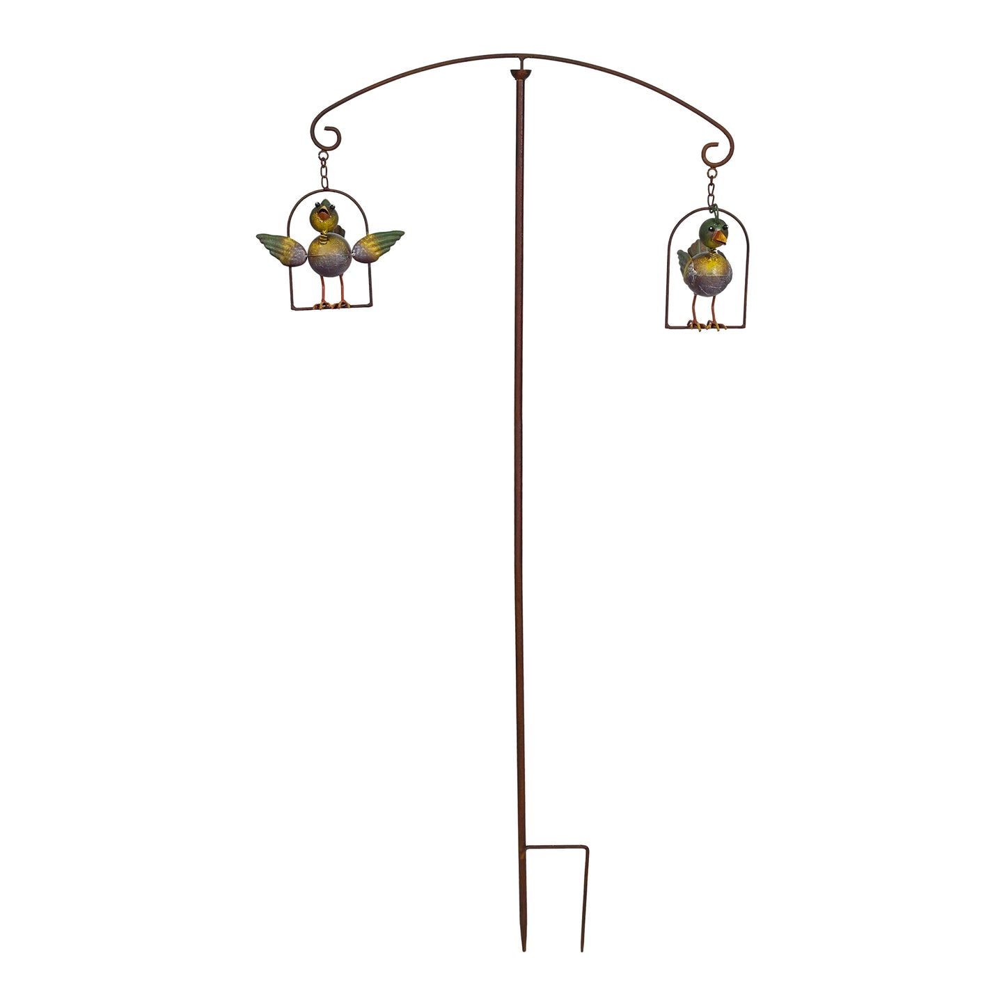 Garden Balancer Art, 3D Birds Yard Sculpture 45 IN High
