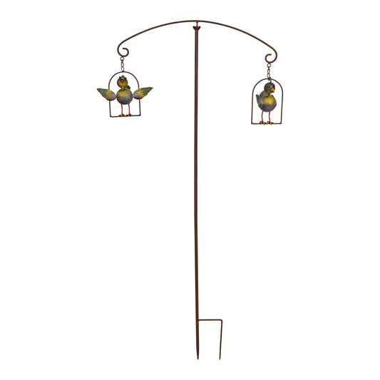 Garden Balancer Art, 3D Birds Yard Sculpture 45 IN High