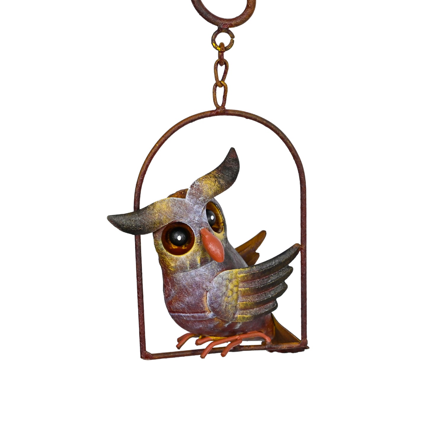 Garden Balancer Art, 3D Owl Yard Sculpture 45 IN High
