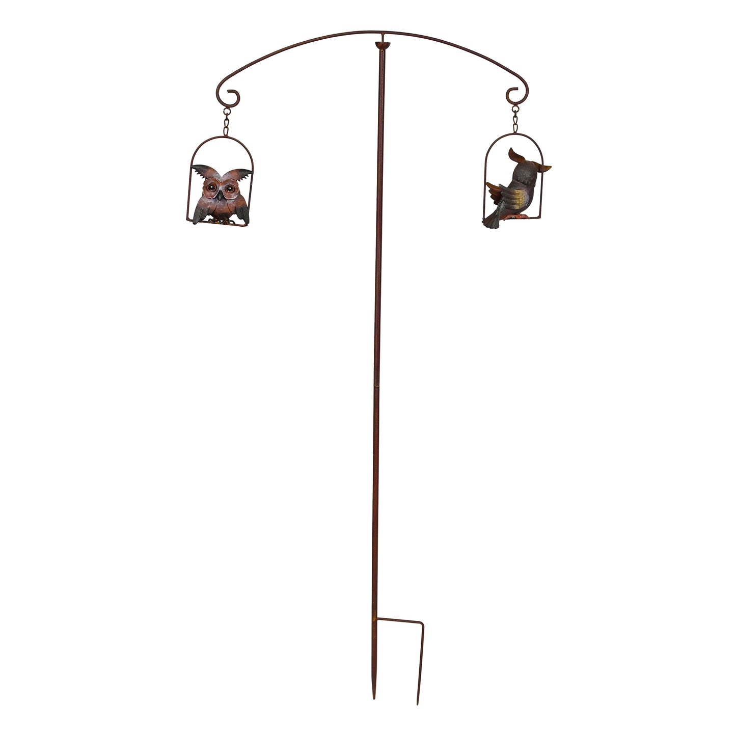 Garden Balancer Art, 3D Owl Yard Sculpture 45 IN High