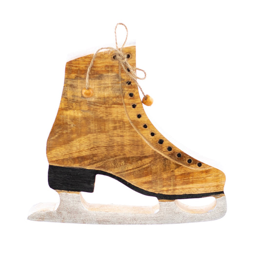 Christmas Home Decor, MANGO WOOD SKATE 1x6.3x6.7 IN