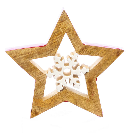 Christmas Home Decor, STAR SNOWFLAKE LG 1x7.9x7.9 IN