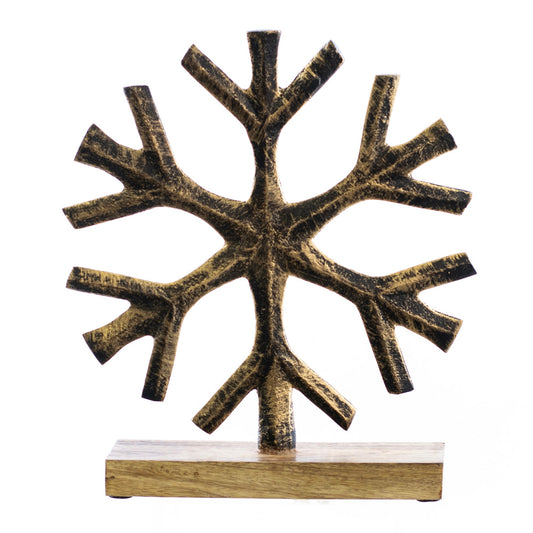 Christmas Home Decor, ALUMINUM SNOWFLAKE LG 2x8.5x10 IN