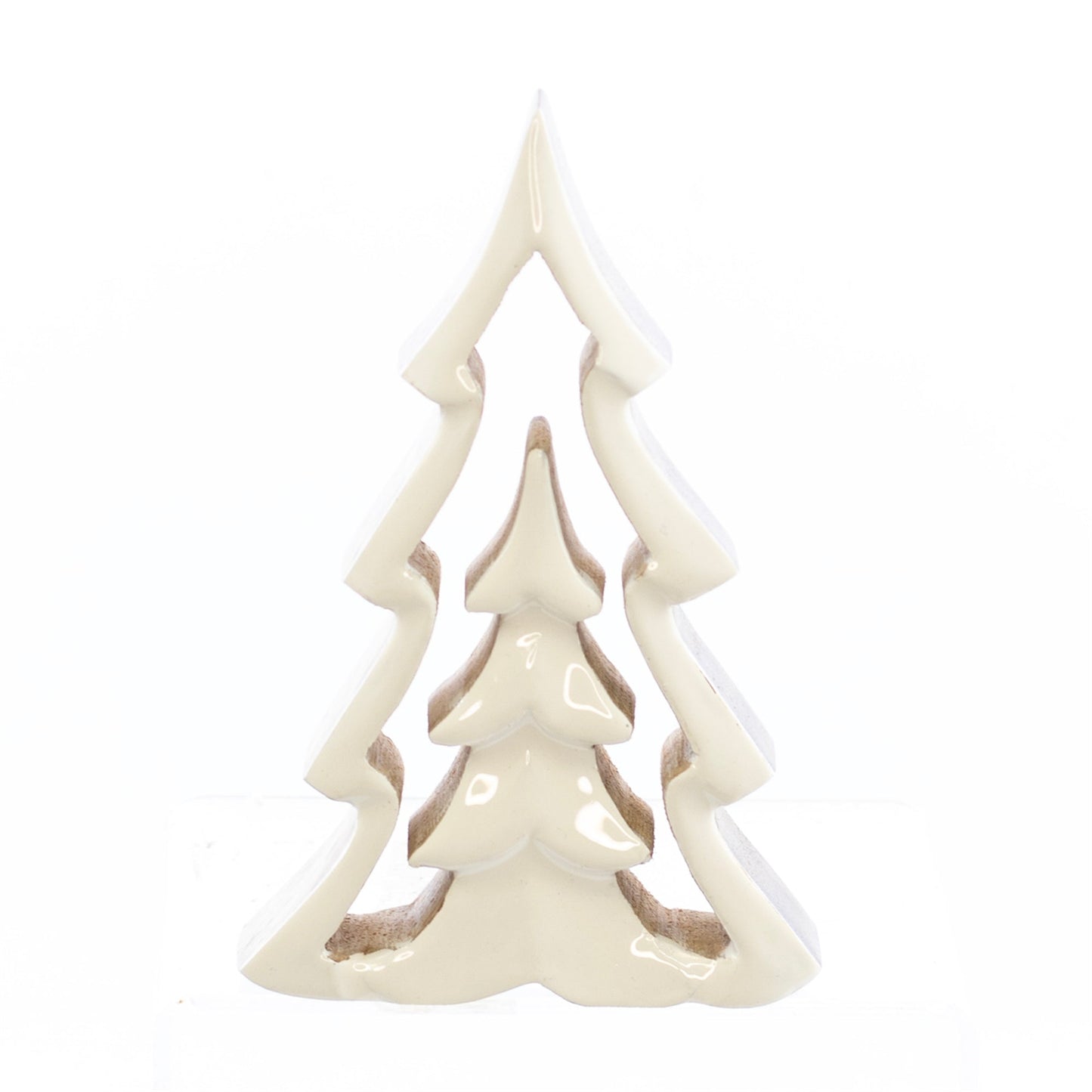 Christmas Decor, ENAMEL CUT OUT TREE SM 1x4x6 IN