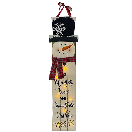 Christmas Home Decor, CANVAS LGHT BANNER 11.8x46.5 IN