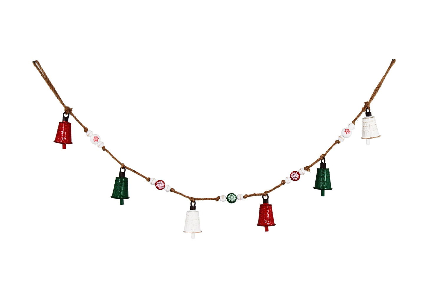 Christmas Decor, METAL BELL GARLAND 2x4x54 IN