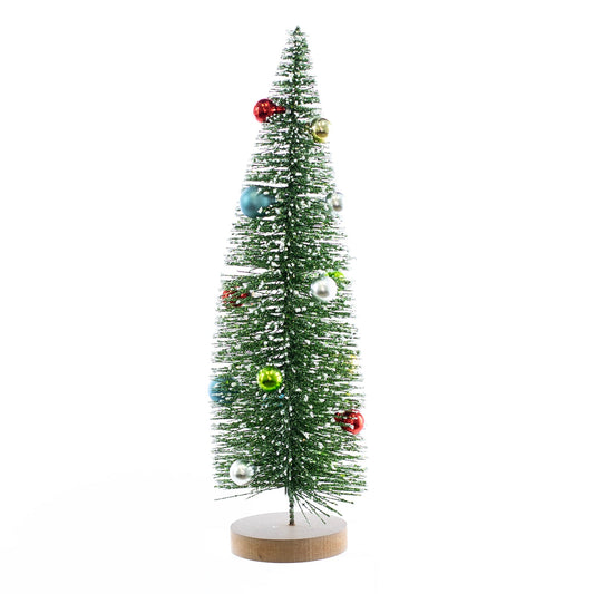 Christmas Decor, TREE W/ ORNAMENTS LG 4.4x4.4x16 IN